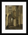 Interior of a Protestant Gothic Church with Motifs from the Old and New Church in Amsterdam by Emanuel de Witte
