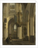 Interior of a Protestant Gothic Church with Motifs from the Old and New Church in Amsterdam by Emanuel de Witte