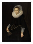 Portrait of Maria Overrijn van Schoterbosch, Wife of Dirck Corver by Cornelis van der Voort