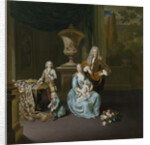 Portrait of Diederik, Baron van Leyden van Vlaardingen with his Wife and three Sons by Willem van Mieris