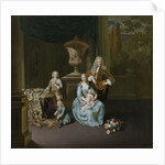 Portrait of Diederik, Baron van Leyden van Vlaardingen with his Wife and three Sons by Willem van Mieris