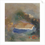 Ophélie, la cape bleue sur les eaux by Odilon Redon