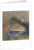 Ophélie, la cape bleue sur les eaux by Odilon Redon