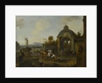 Hunting Party at a Fountain by Pieter Wouwerman