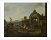 Hunting Party at a Fountain by Pieter Wouwerman