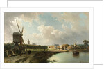 View of The Hague from the Canal called the Delftsche Vaart in the 17th Century, Cornelis Springer by Kasparus Karsen