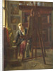 The painter George Jan Hendrik Poggenbeek, 1854-1903 at his studio by Theo Hanrath