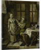 Gallant Scene in a Kitchen Interior by Willem Joseph Laquy
