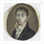 Portrait of a unknown man by Hendrik Willem Caspari