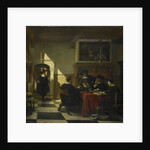 Society in 17th-century costume at a table on which a Nautilus Cup by Johannes Stroebel