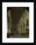 Interior of the Oude Kerk in Delft from the Choir toward the Portal by Cornelis de Man