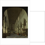 Interior of the Oude Kerk in Delft from the Choir toward the Portal by Cornelis de Man