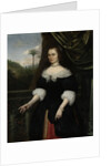 Portrait of Dina Lems, Wife of Jan Valckenburgh by Daniel Vertangen