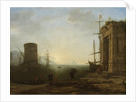 Harbour at Sunrise, Gellée, Le Lorrain by Claude