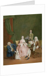 Portrait of a Venetian Family with a Manservant Serving Coffee by Pietro Longhi