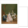 Portrait of a Venetian Family with a Manservant Serving Coffee by Pietro Longhi