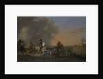 Cavalry Charge at Sunset by Jan Asselijn