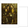 Group Portrait of the four Brothers of William I, Prince of Orange: the Counts of Nassau Jan, Hendrik, Adolf, and Louis by Workshop of Wybrand de Geest