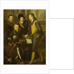 Group Portrait of the four Brothers of William I, Prince of Orange: the Counts of Nassau Jan, Hendrik, Adolf, and Louis by Workshop of Wybrand de Geest