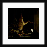 A Dog and a Cat near a partially disembowelled Deer by Jan Baptist Weenix