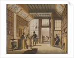The Shop of the Bookdealer Pieter Meijer Warnars on the Vijgendam in Amsterdam, The Netherlands by Johannes Jelgerhuis