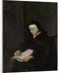 Old Woman Meditating by Gabriël Metsu