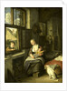 A Mother and her Children, A Mother's Happiness by Cornelis Dusart
