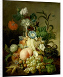 Still Life with Flowers and Fruit by Jan Evert Morel