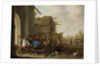 Figures before a Village Inn by Cornelis Saftleven