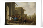 Figures before a Village Inn by Cornelis Saftleven