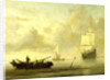 Ships near the Coast during a Calm by Willem van de Velde II