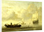 Ships near the Coast during a Calm by Willem van de Velde II