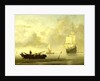 Ships near the Coast during a Calm by Willem van de Velde II