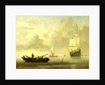 Ships near the Coast during a Calm by Willem van de Velde II