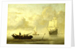 Ships near the Coast during a Calm by Willem van de Velde II