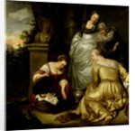 The Daughters of Cecrops, King of Attica, Find Erichthonius by Hendrick Heerschop