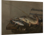 Still life with fish by Pieter van Noort