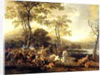Cavalry Skirmish by Abraham van Calraet