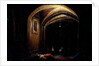 Men Sleeping in a Room with lighted Arches by Hendrik van Steenwijck I
