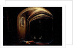 Men Sleeping in a Room with lighted Arches by Hendrik van Steenwijck I