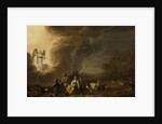 The annunciation to the shepherd by Cornelis Saftleven