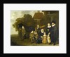 Group Portrait of the Meebeeck Cruywagen Family at the Gate of their Country Home on the Uitweg near Amsterdam by Jacob van Loo