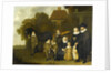Group Portrait of the Meebeeck Cruywagen Family at the Gate of their Country Home on the Uitweg near Amsterdam by Jacob van Loo