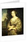 Portrait of Petronella van der Burcht, first Wife of François Leidecker by Zacharias Blijhooft