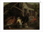 Couples Making Love at a Village Inn by Aert Pietersz.
