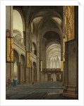 The Nave and Choir of the Mariakerk in Utrecht, The Netherlands by Pieter Jansz. Saenredam