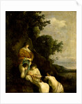 Pharaoh's Daughter Finds Moses in the Bulrushes, Paulus Bor by Cornelis Hendriksz. Vroom