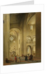 The transept of the Mariakerk in Utrecht, seen from the northeast, The Netherlands by Pieter Jansz. Saenredam