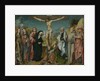 Christ on the Cross with the Virgin, Saint John, Mary Magdalene and Saints Cecilia and Barbara, Francis and Jerome by Cornelis Engebrechtsz