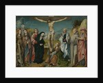 Christ on the Cross with the Virgin, Saint John, Mary Magdalene and Saints Cecilia and Barbara, Francis and Jerome by Cornelis Engebrechtsz